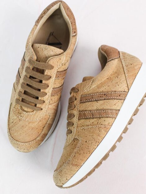 Zapatillas deportivas de corcho natural (talla 8)