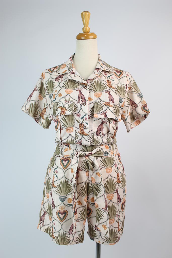 SET HANAMI (BLUSA Y SHORT) talla small NUEVO