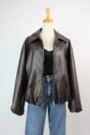 Leather effect bomber jacket nueva (talla M)