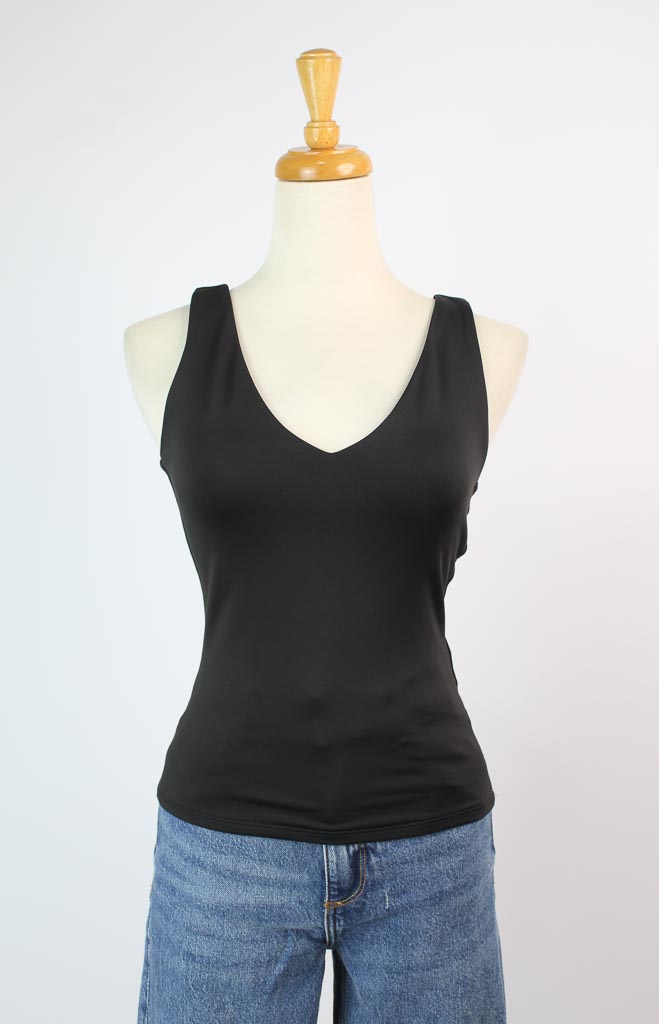 Body Contour High Compression Double V-Neck Tank EXPRESS (talla XS)