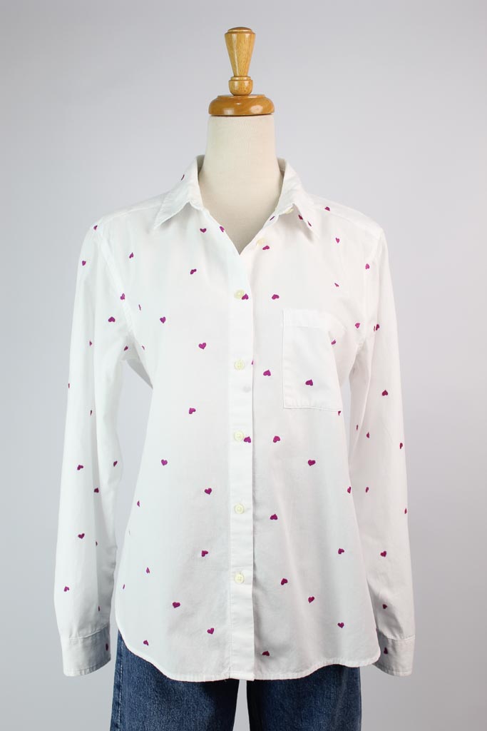 Loft Heart Relaxed Everyday Shirt (TALLA SMALL)