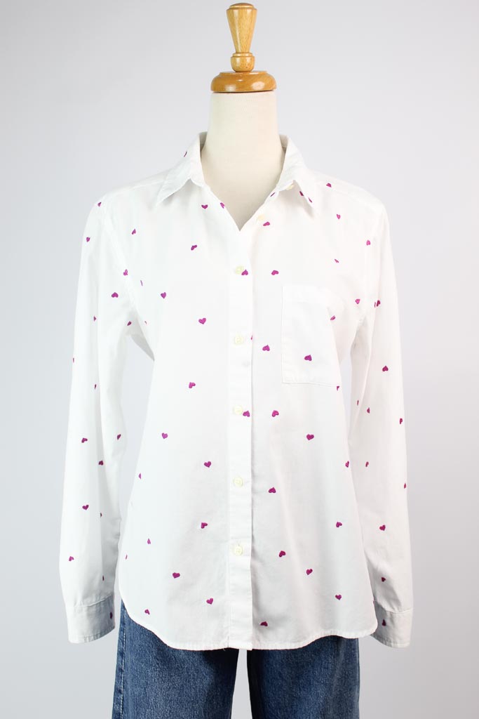 Loft Heart Relaxed Everyday Shirt (TALLA SMALL)