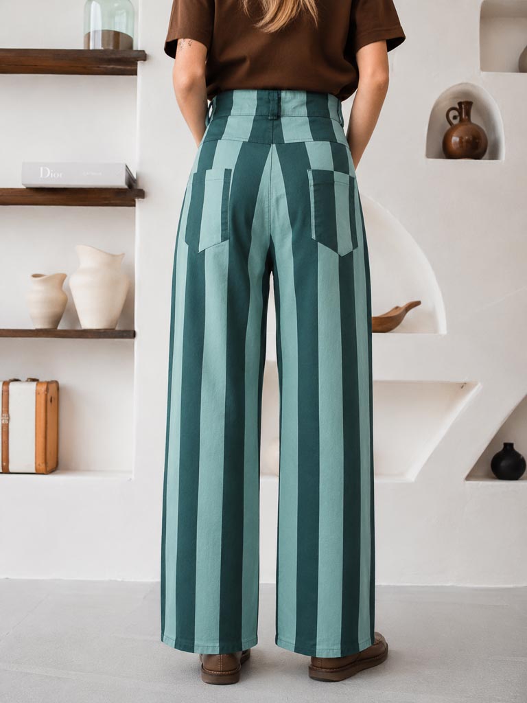 Pantalón rayas verticales NUEVO (talla M/L)