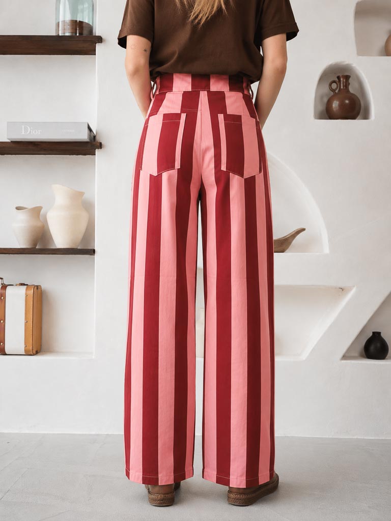 Pantalón rayas verticales NUEVO (talla M/L)