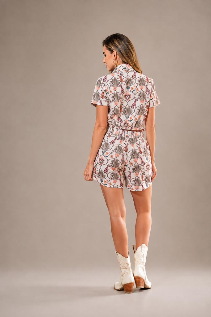 SET HANAMI (BLUSA Y SHORT) talla small NUEVO