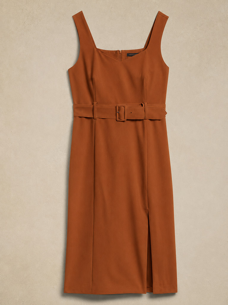 MIDI SHEATH DRESS BANANA REPUBLIC (talla 2)