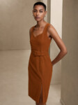 MIDI SHEATH DRESS BANANA REPUBLIC (talla 2)
