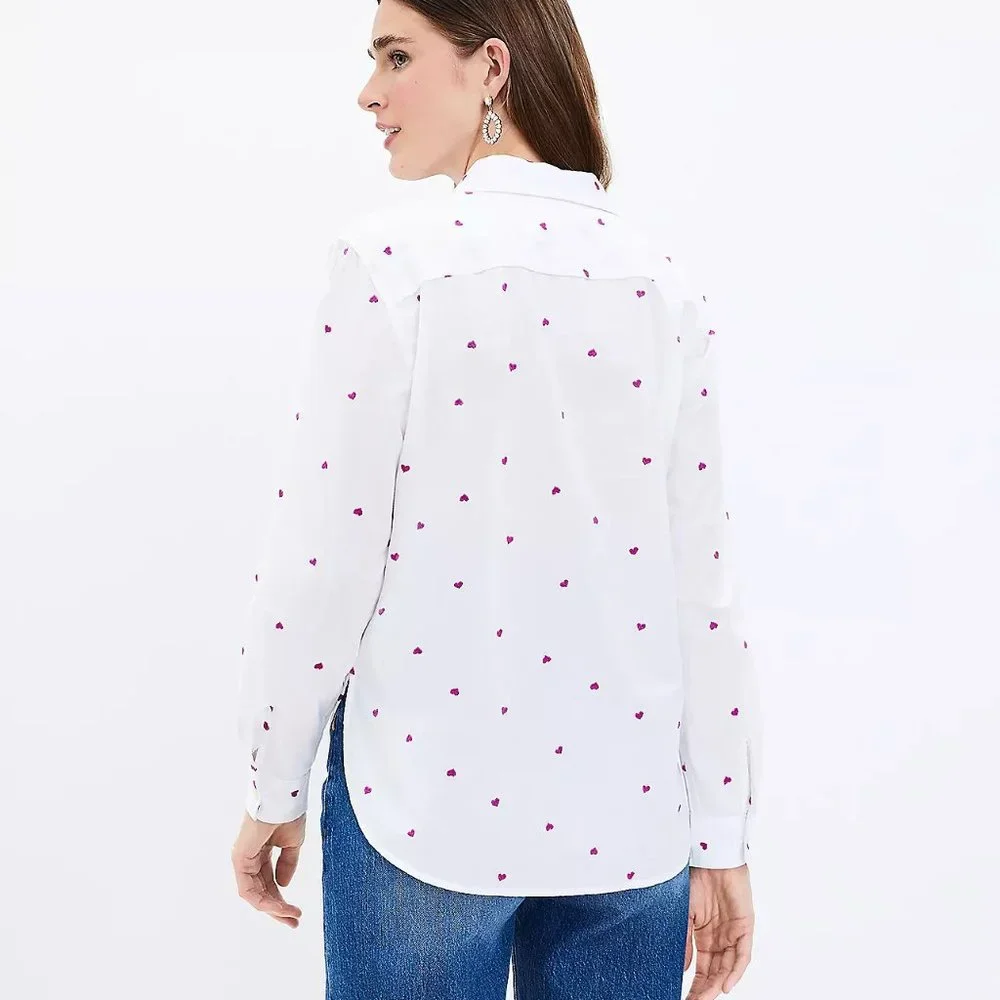 Loft Heart Relaxed Everyday Shirt (TALLA SMALL)