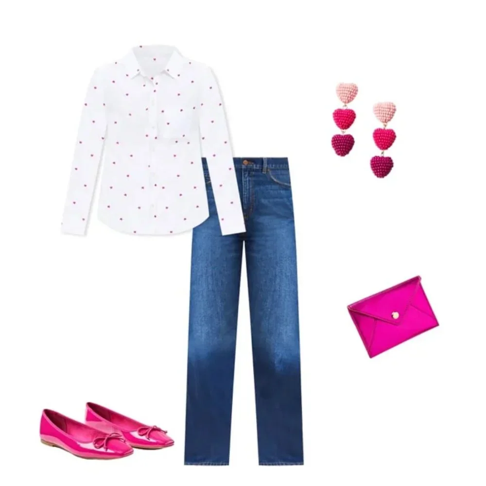 Loft Heart Relaxed Everyday Shirt (TALLA SMALL)