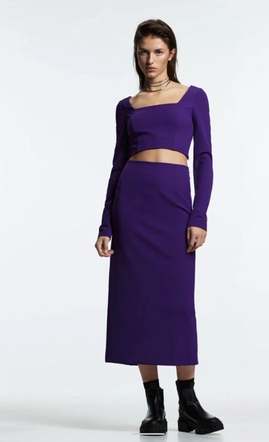 Pencil skirt with slit Zara (talla M)
