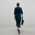 Vestido con drapeados de Adolfo Domínguez nuevo (talla 6)