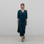 Vestido con drapeados de Adolfo Domínguez nuevo (talla 6)