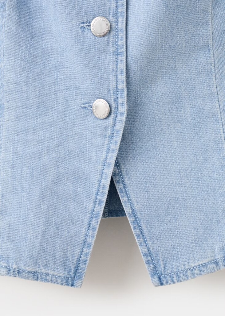 DENIM BUTTONED GILET MANGO nueva (talla L, parece M)