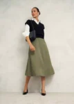 Avril Cotton Skirt HOBBS (talla 6)