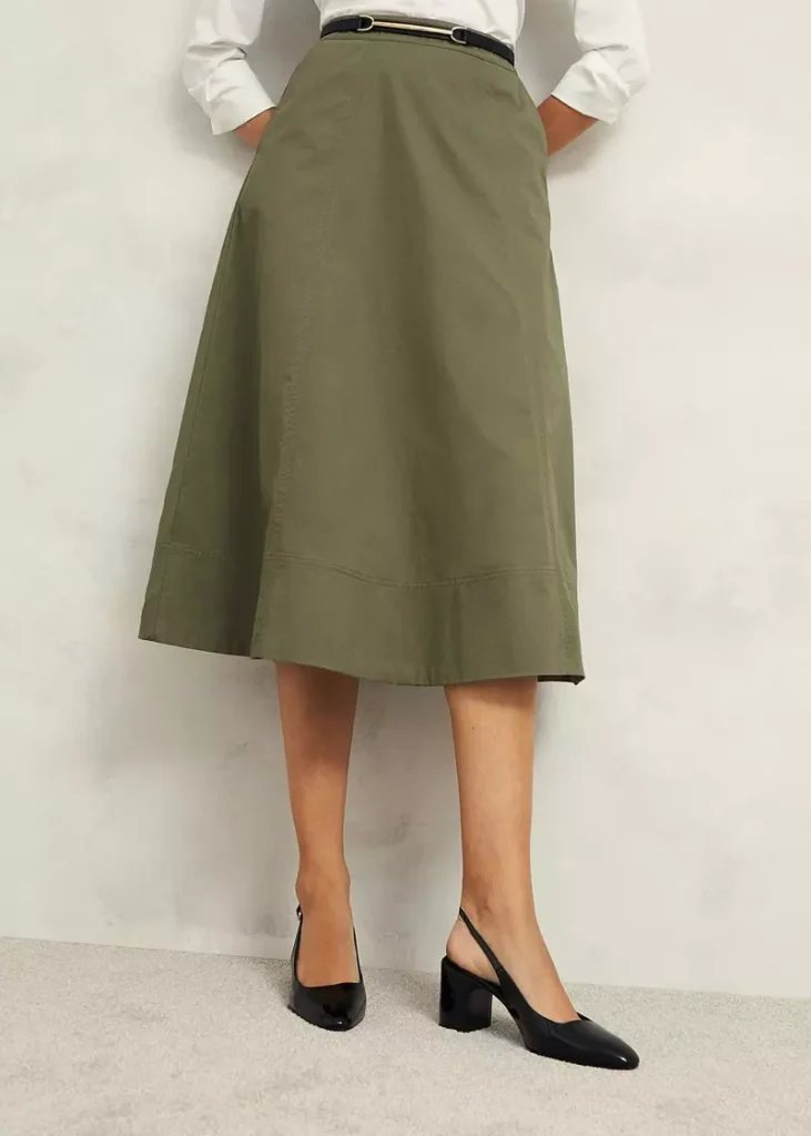 Avril Cotton Skirt HOBBS (talla 6)