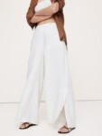 High-Rise Wide-Leg Linen Pull-On Sailor Pant NUEVO Banana Republic (talla small)