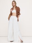 High-Rise Wide-Leg Linen Pull-On Sailor Pant NUEVO Banana Republic (talla small)