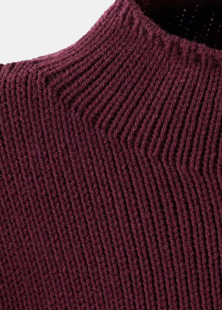 Mango Red High Neck Knitted Sweater (talla XS flojitoo)