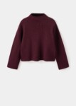 Mango Red High Neck Knitted Sweater (talla XS flojitoo)