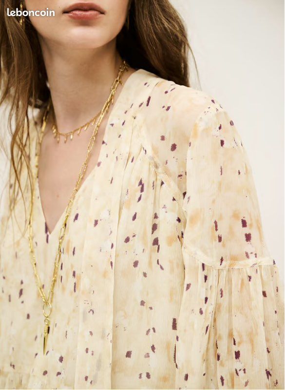 Blouse long-sleeved blouse ba&sh (talla small flojita)