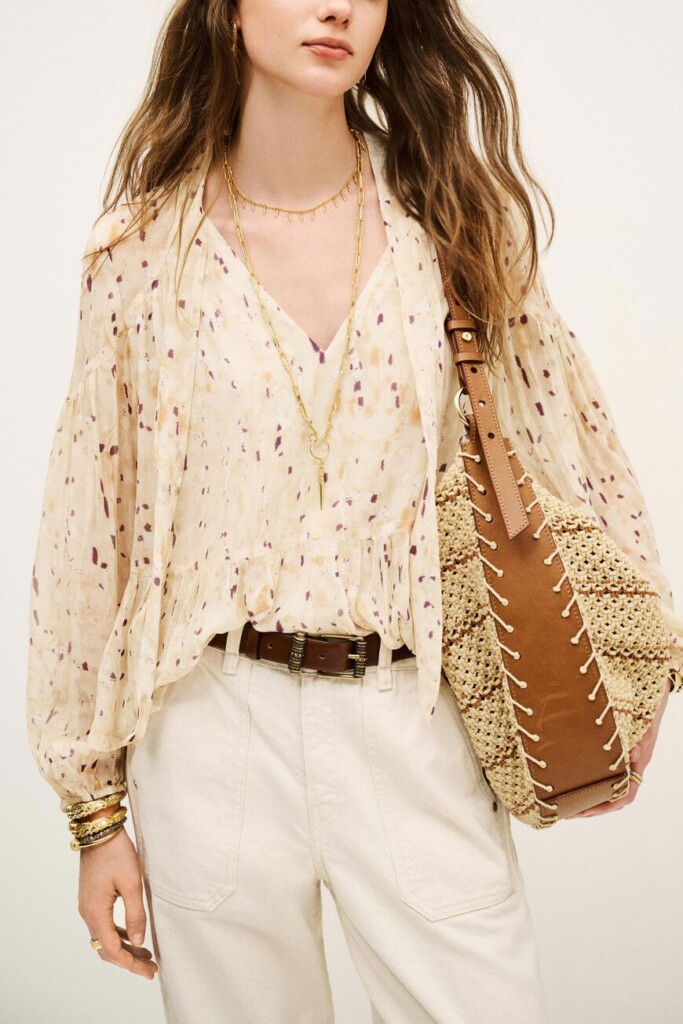 Blouse long-sleeved blouse ba&sh (talla small flojita)