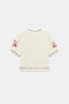 BLUSA BORDADOS BORLAS ZARA (talla XS flojita)
