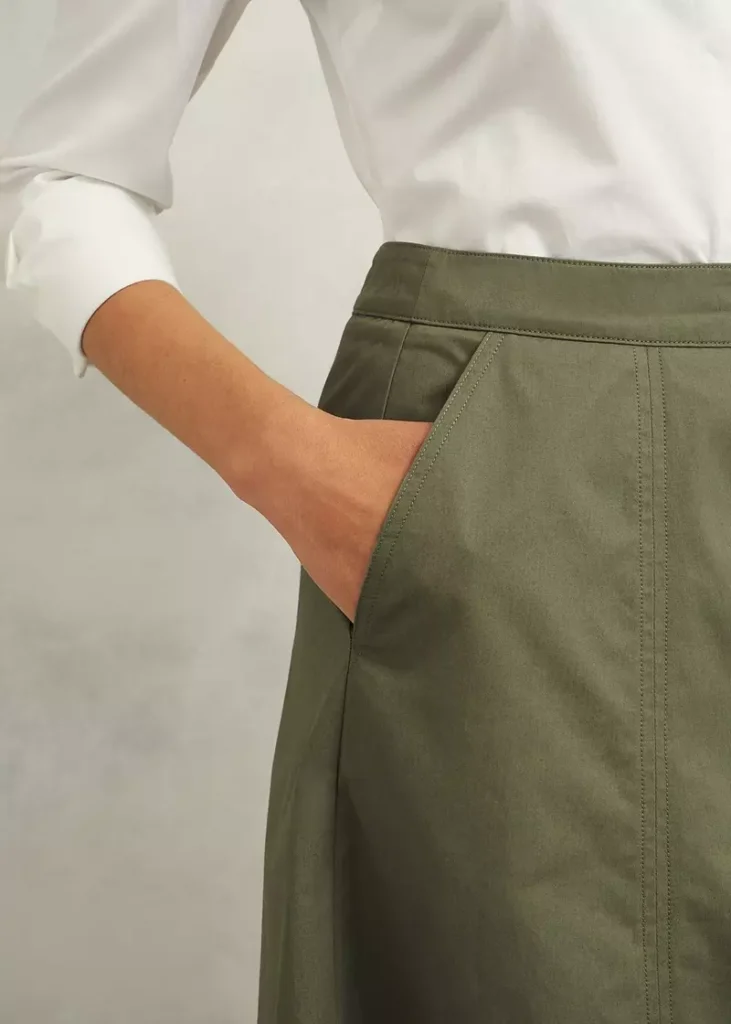 Avril Cotton Skirt HOBBS (talla 6)