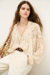 Blouse long-sleeved blouse ba&sh (talla small flojita)