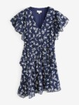 JIGSAW Swirl Posy Floral Mini Dress (talla 6)