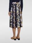 Tory Burch - Printed pleated silk skirt (talla 6)