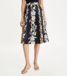 Tory Burch - Printed pleated silk skirt (talla 6)