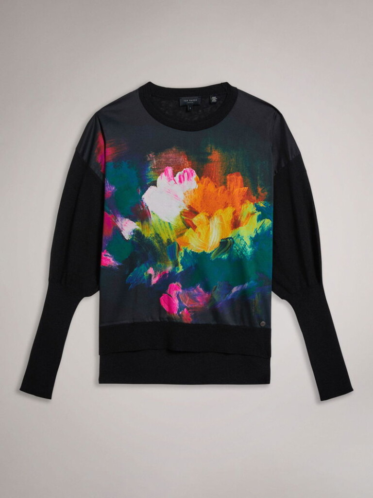 TED BAKER Abstract blouse (talla small)