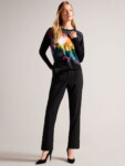 TED BAKER Abstract blouse (talla small)