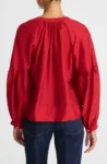 Madewell shirred balloon-sleeve top (talla XS flojita)