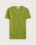 Ruffle-trim T-shirt J.Crew (talla small)