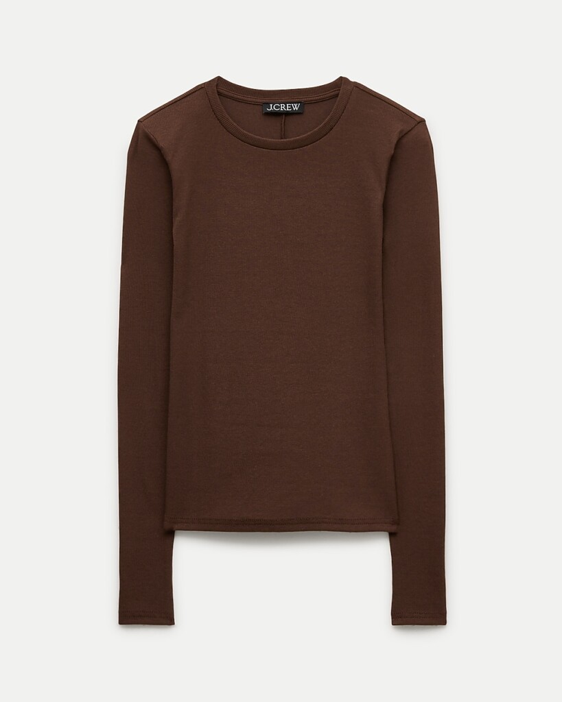 J.CREW Perfect rib long-sleeve T-shirt (talla small)