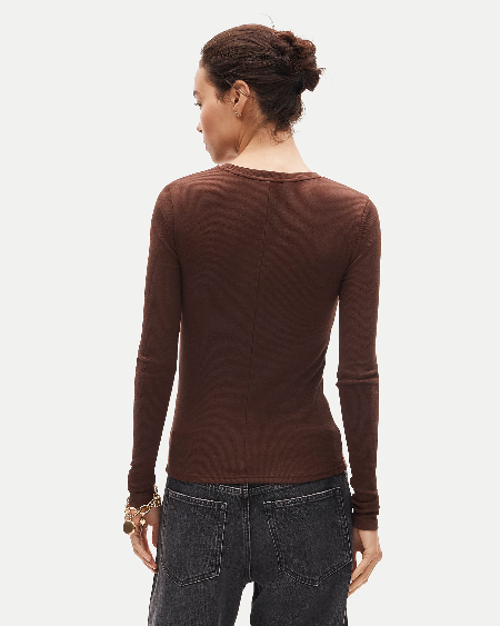 J.CREW Perfect rib long-sleeve T-shirt (talla small)