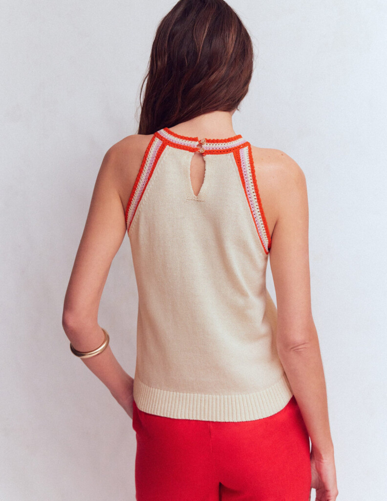 Saffron Crochet Racer Tank BODEN (talla small)