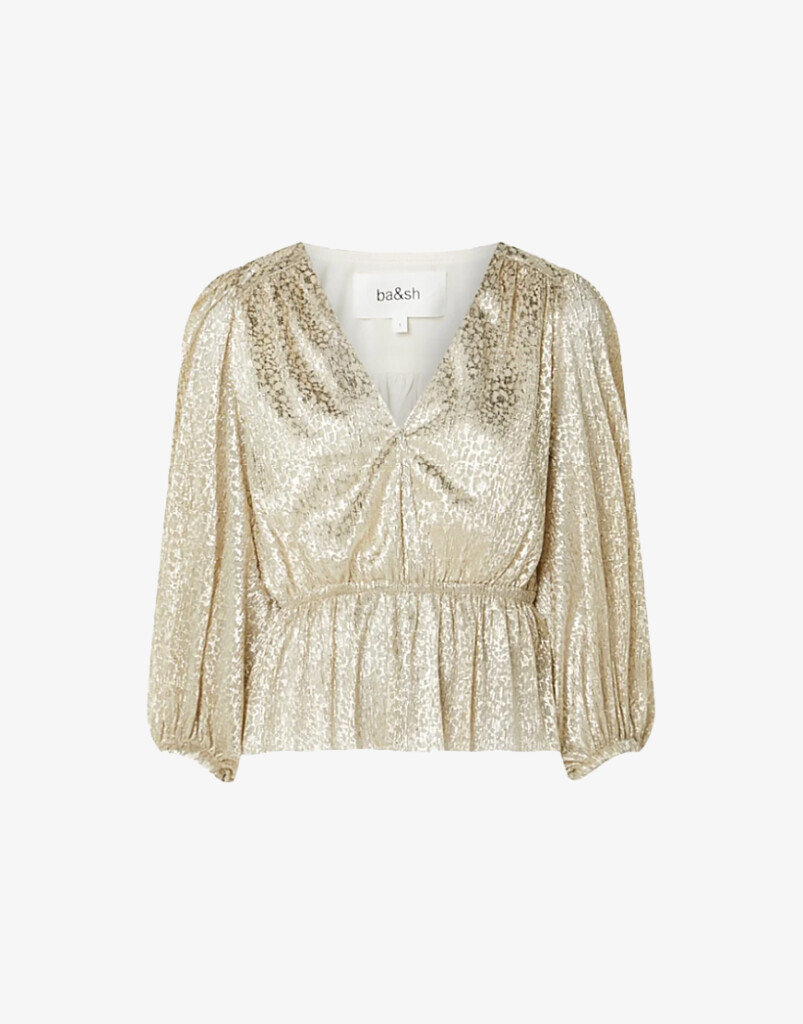 Ba&sh Caitlin top gold (talla small)