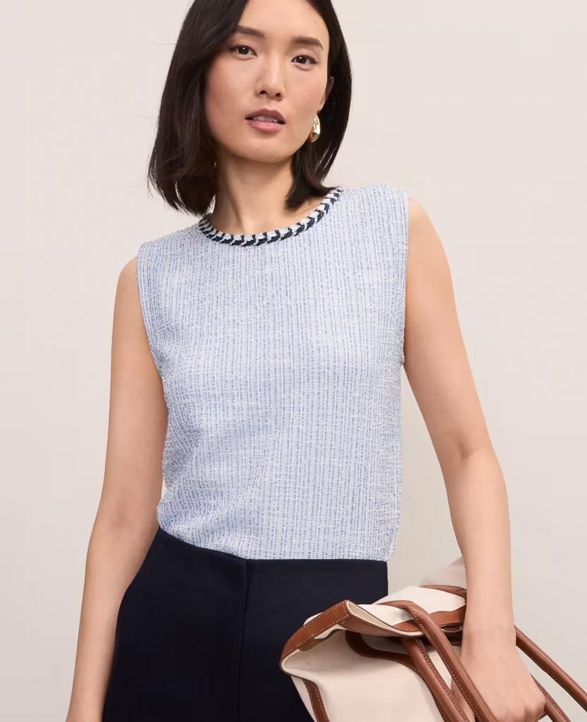 Button Back Tank Top Ann Taylor (talla XS)