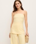 Strapless Linen Blend Tunic Top NUEVA Ann Taylor (talla XS)